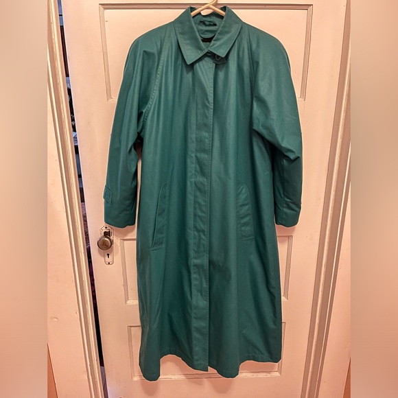 Spectacular teal vintage London Fog coat size 8P. - Picture 2 of 8